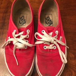 Red Van’s Authentic’s women’s size 7.5